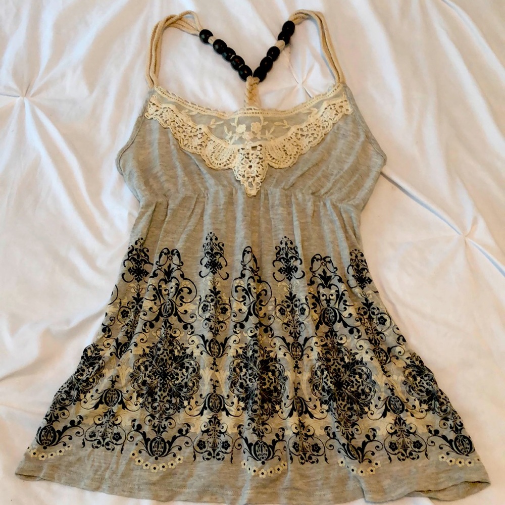 Bohemian wet seal top